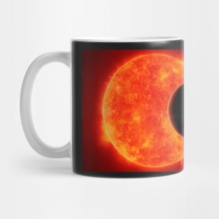 Exoplanet against red dwarf Mug